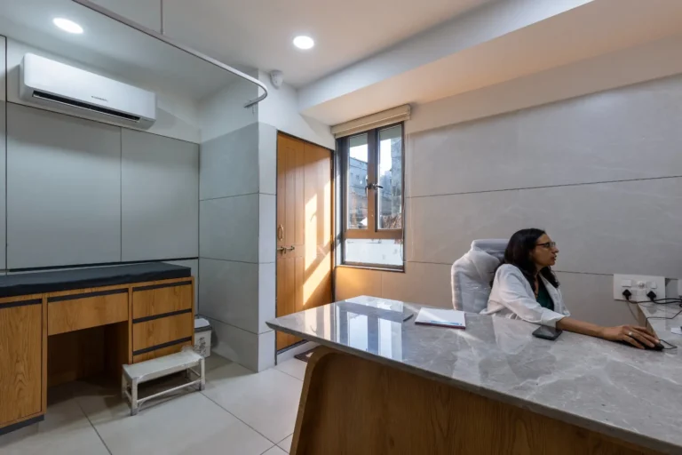 Doctor consultation cabin at Shrey Hospital