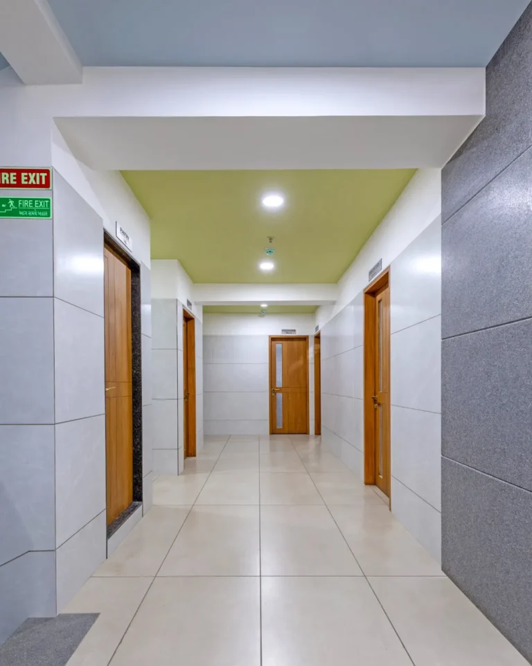 Patient corridor at Shrey Hospital