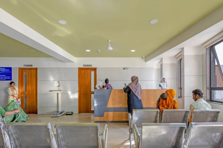 Waiting lounge at Shrey Hospital